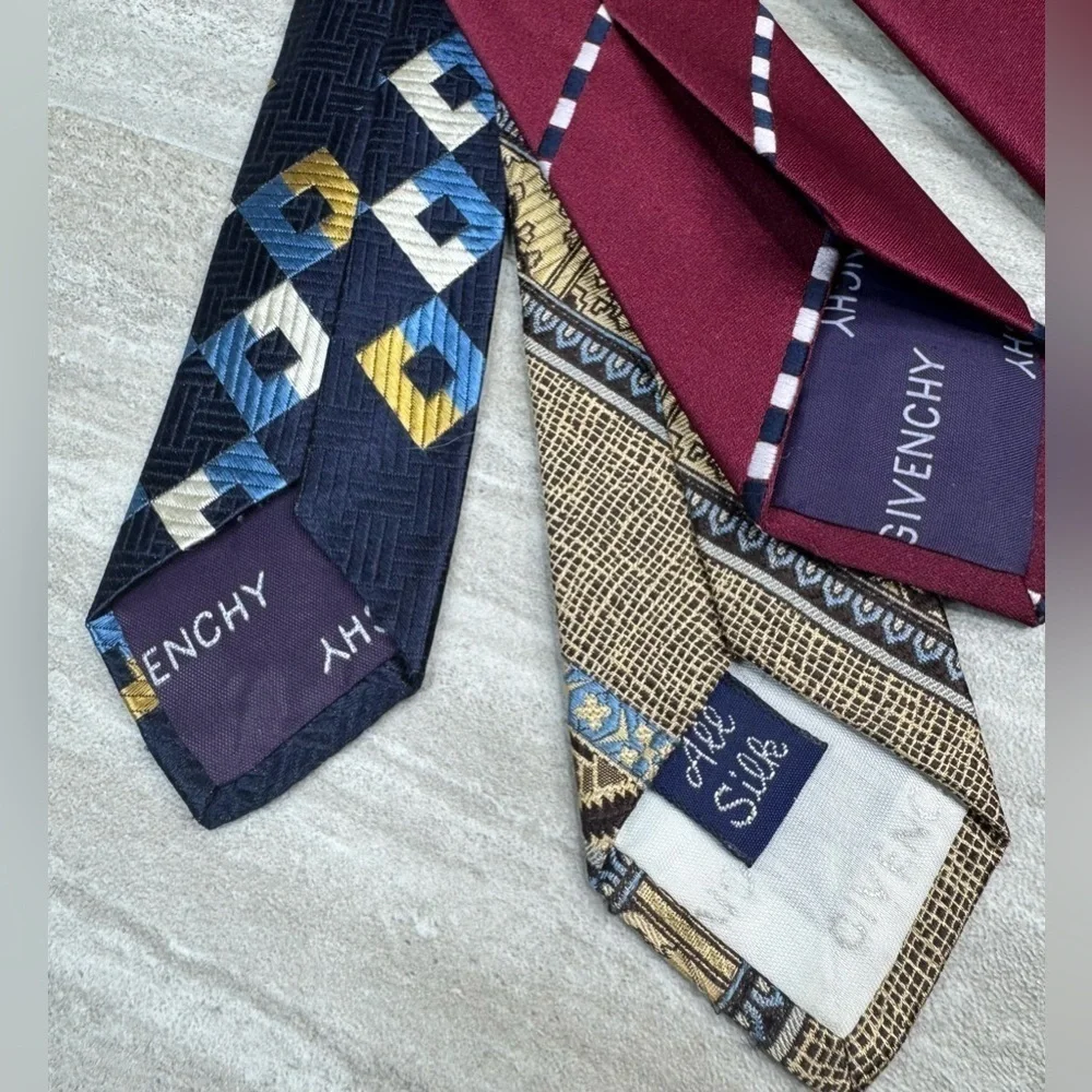 Vintage Givenchy Luxury Wide Tie Bundle